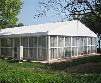 Tenda para festas e casamentos com 10 × 20 m