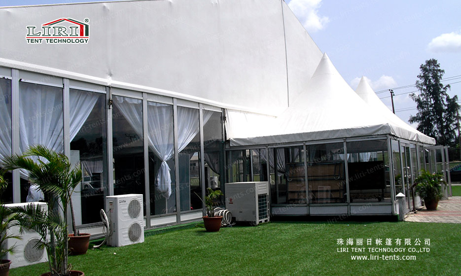 30 x 30 Wedding Party Tent With Glass Wall