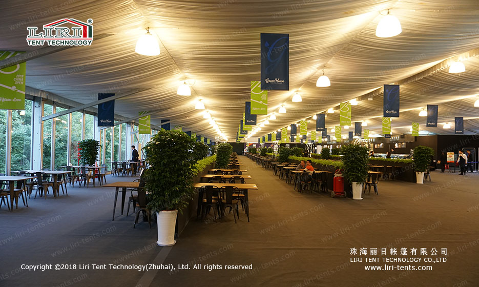 Two Story tent for dining hall 1