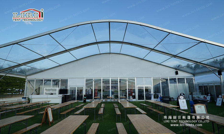clear top tent for outdoor party venue