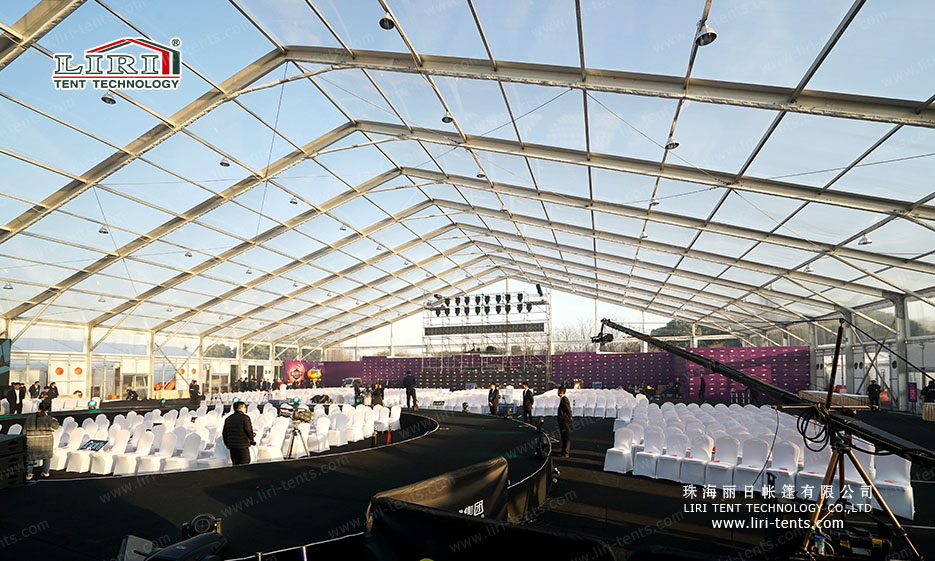 large transparent tent