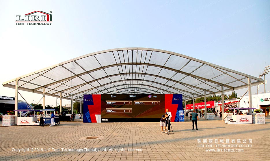 tenda transparente para eventos desportivos 1