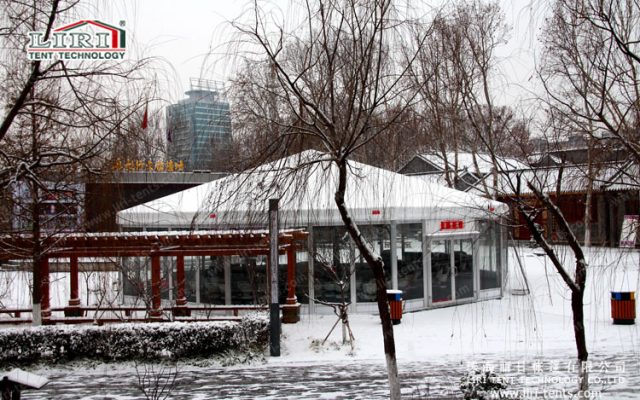 winter polygon tent