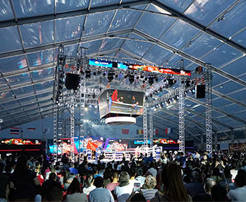 Clear Roof Event Tent for WBC Boxing
