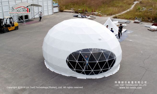 Tenda em cúpula geodésica 3