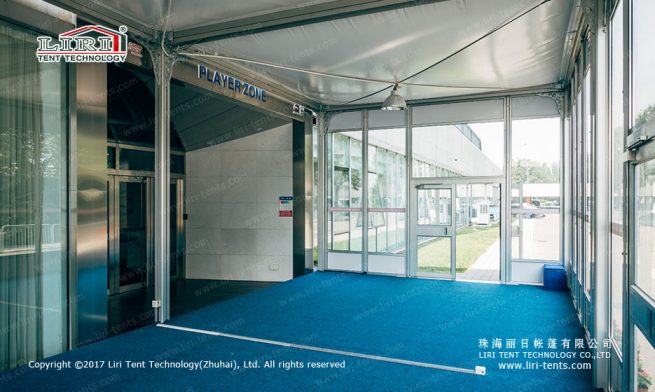 Tenda modular em forma de cubo à venda – interior