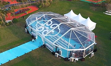Tecido transparente para tenda 1