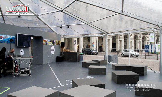 tenda dodecagonal para exposição