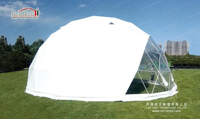 tenda em cúpula geodésica para eventos