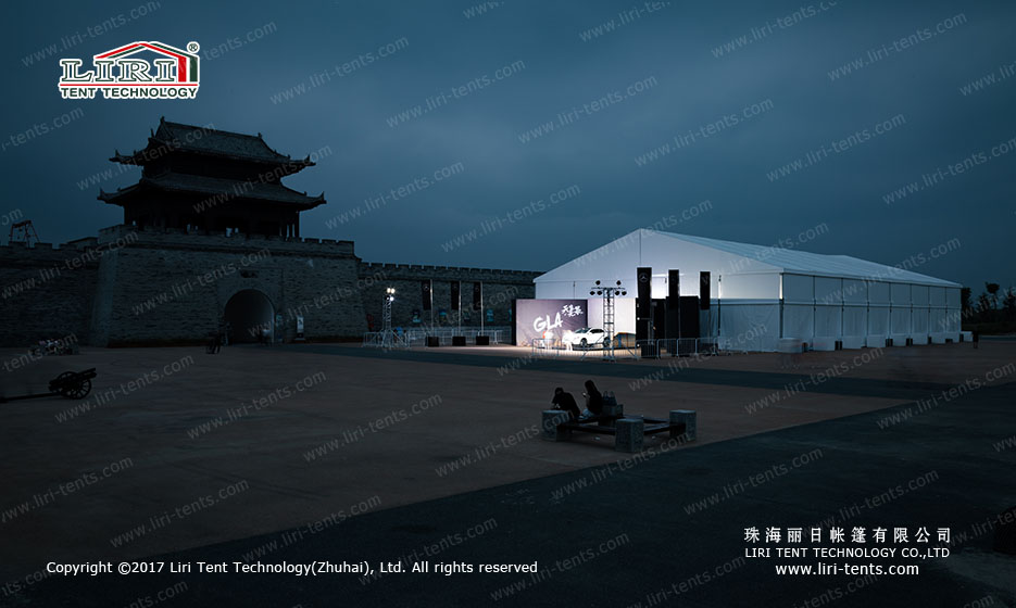 outdoor auto show display tent