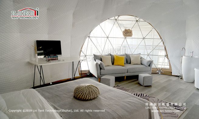 Tenda geodésica para atividades ao ar livre