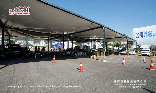 Tenda modular em forma de cubo para atividades ao ar livre