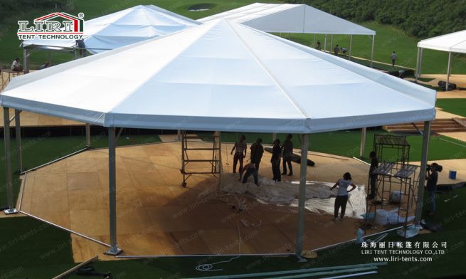 tenda poligonal com oito lados 2