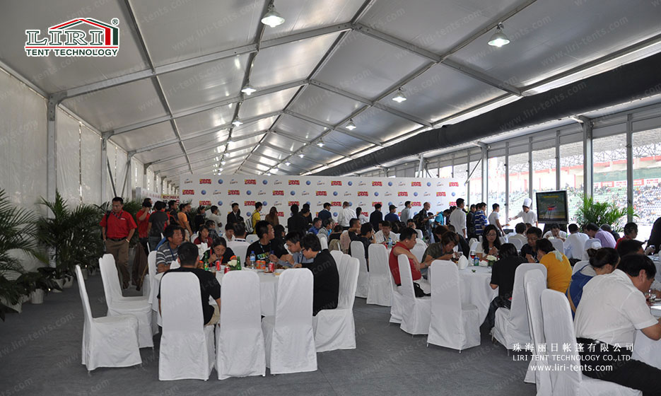 racing tents reception