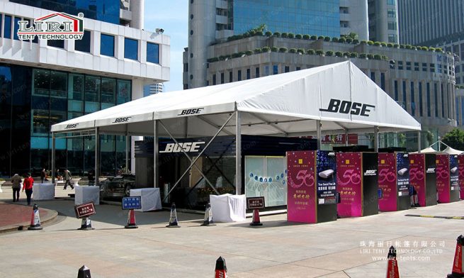 tenda com placa de peso