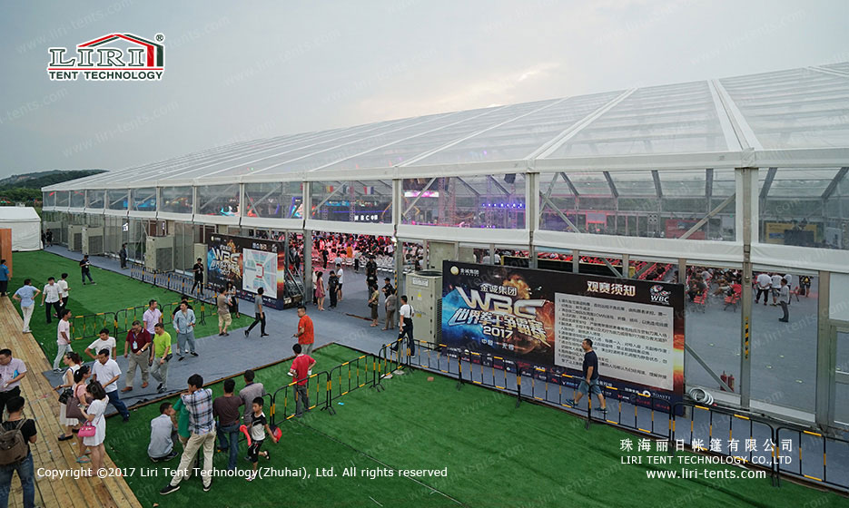 transparent clear span tent
