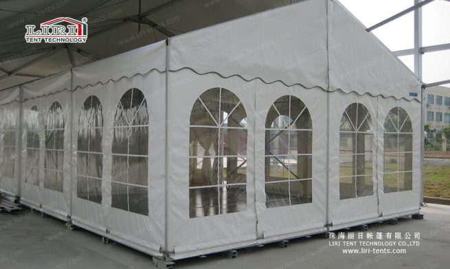 janelas transparentes para tendas de eventos
