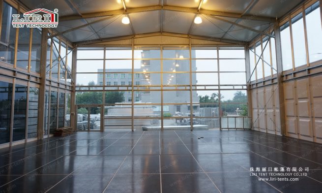 piso de madeira para tenda
