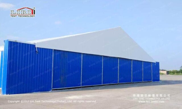 Porta deslizante manual de hangar 1