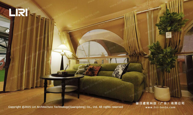 Tenda de glamping em forma de concha (1)