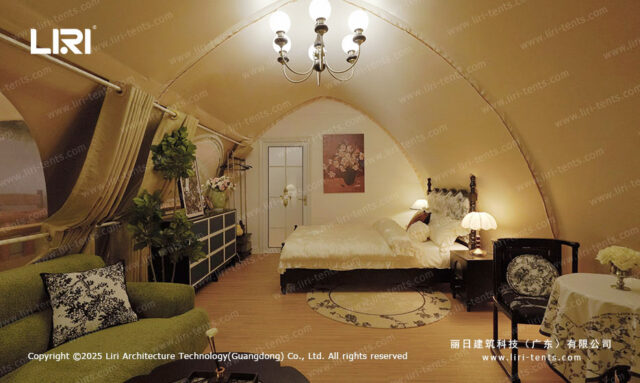 Tenda de glamping em forma de concha (2)