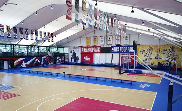 Pavilhões desportivos temporários polivalentes