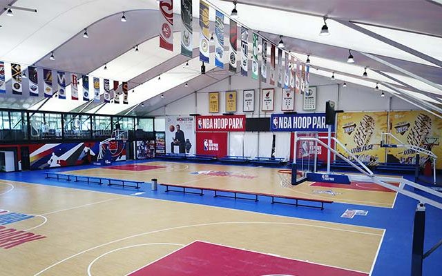 Pavilhões desportivos temporários polivalentes