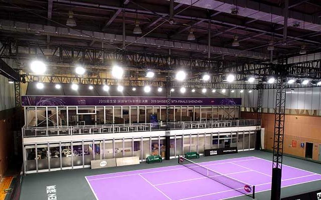 Tendas para eventos das Finais da WTA de 2019