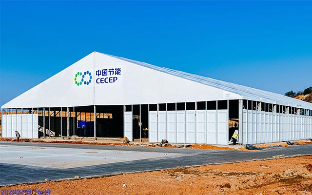 Aluminum Tent as Medical Waste Disposal Centre