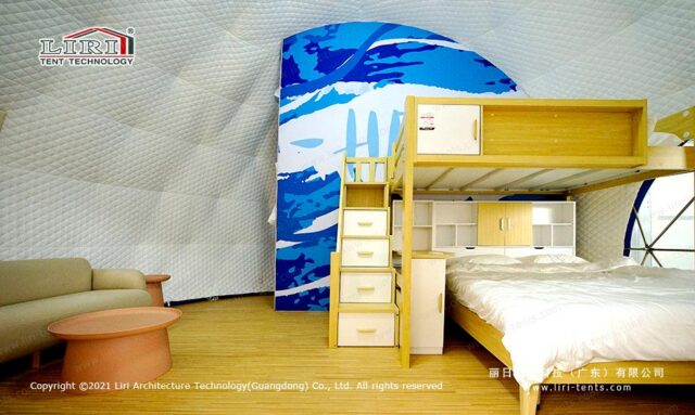 Casa de banho do glamping Ladybug Dome 2