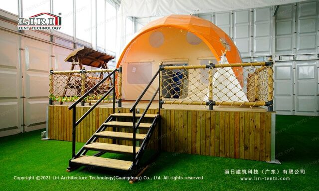 Tenda de glamping «Ladybug Dome»