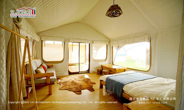 Havaí - Glamping - Tenda - Quarto - Cama