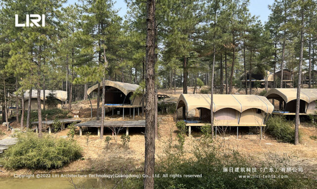 Tenda de glamping de luxo e ecológica no Havai