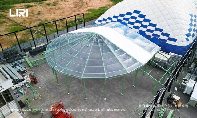 Tenda tipo orangerie de vidro