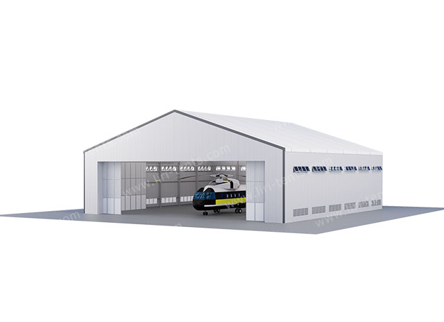 porta de hangar com dobragem lateral