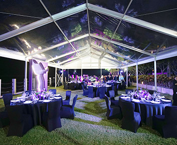 Tenda de festa transparente