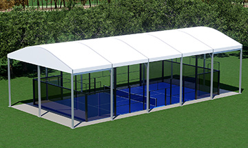 Cobertura para campo de padel