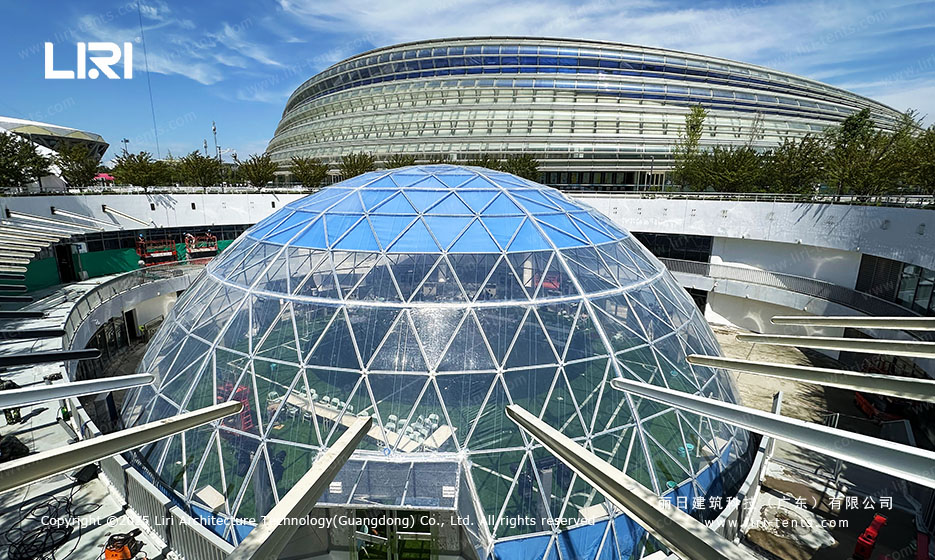 Geodesic Dome Tent for World Humanoid Robot Games (7)