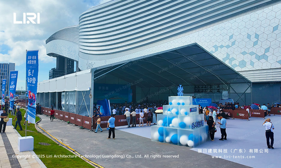 Aluminum alloy event tent built in 12 hours