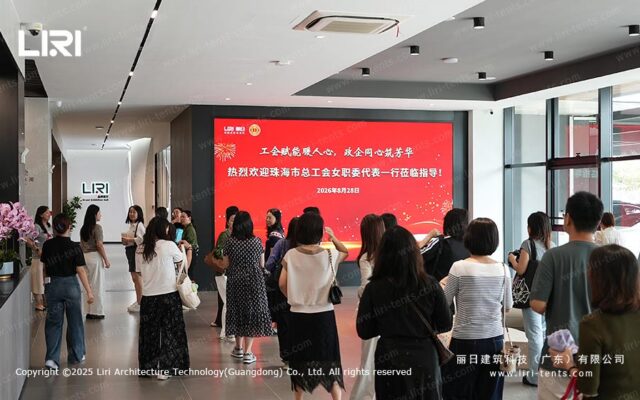 Delegação sindical de Zhuhai recebida na Liri Tent